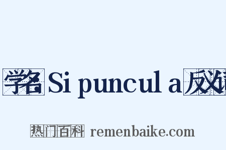 学名：Sipuncula反义词是什么意思的图片